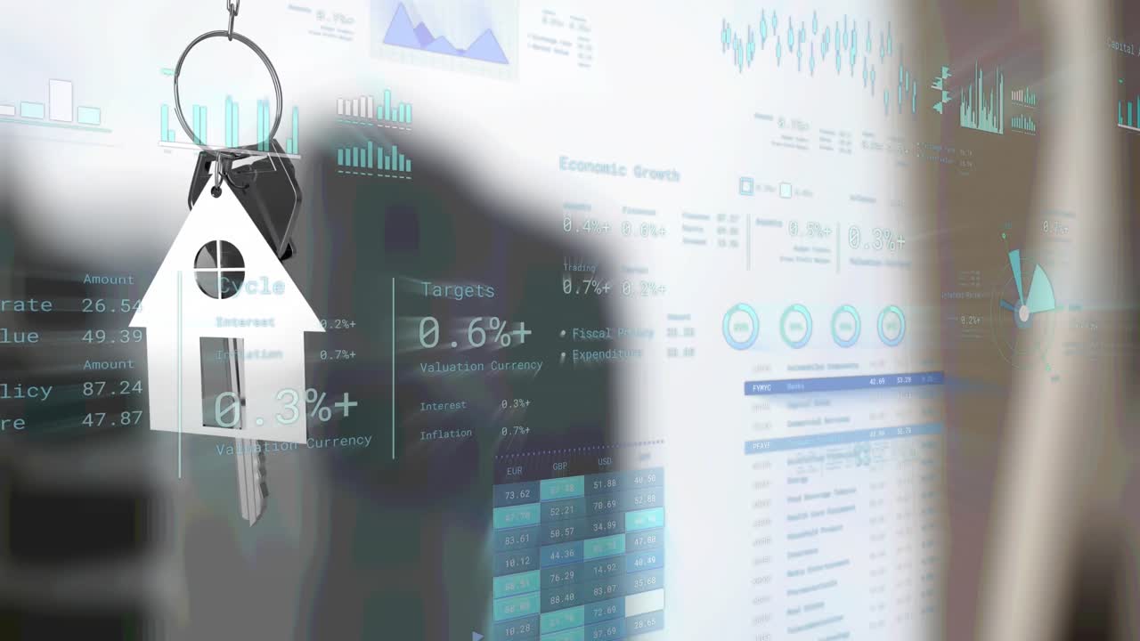 실버 키와 키포브를 통해 금융 데이터 처리의 애니메이션