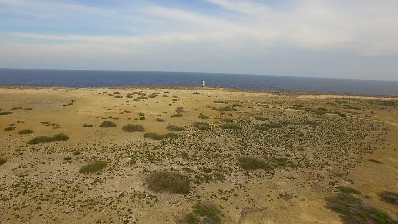 Lighthouse on a desert island