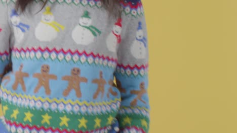 Close-Up-Mid-shot-of-Boy-in-Festive-Outfit-Dancing