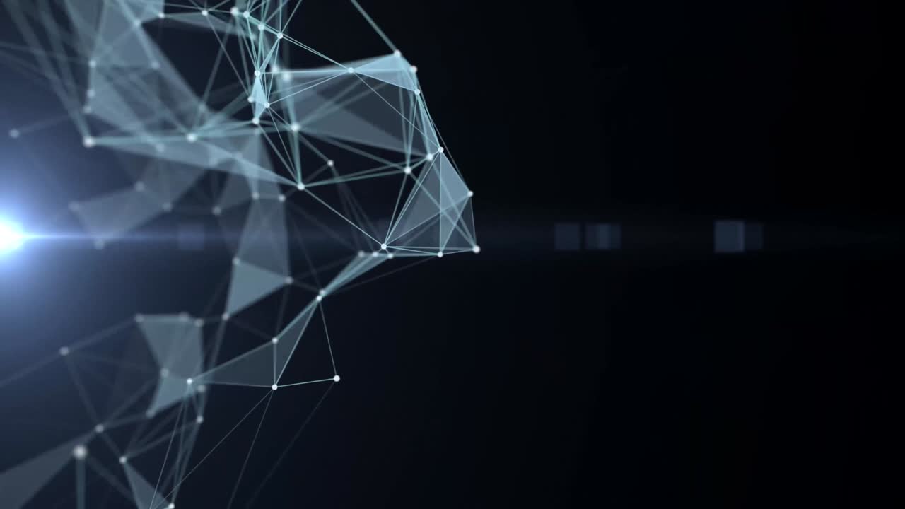 Network Connections Seamless Loop with Copy Space. Communication Technology Abstract Concept.