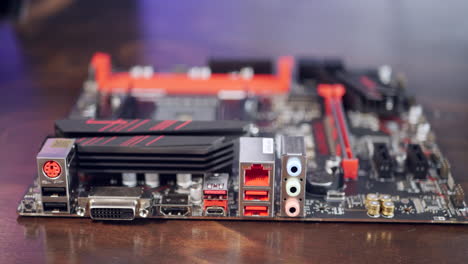 the io or inputs and output ports on a gaming pc motherboard