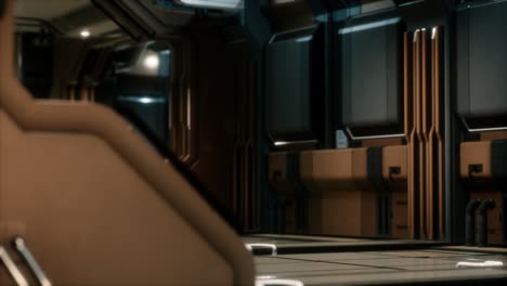 futuristic sci fi spaceship interior