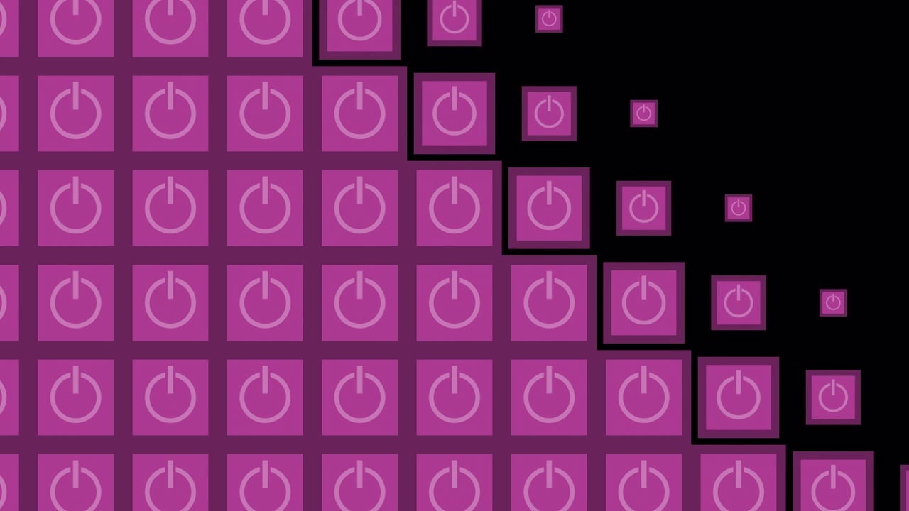 Purple Power Button Pattern