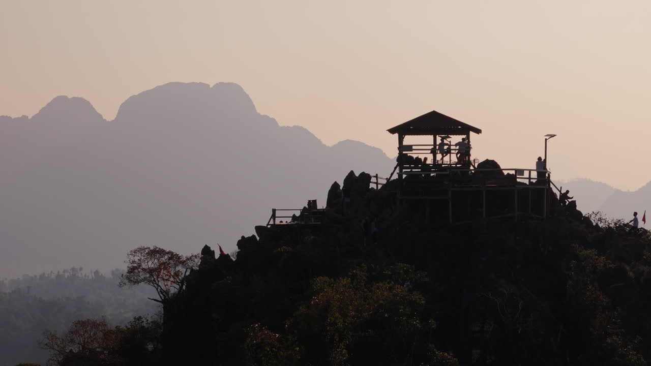 Mountain Viewpoint at Sunset