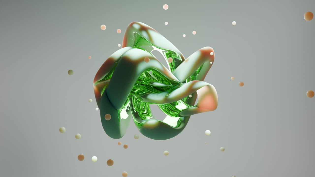 Abstract 3D Knot with Spheres