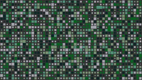 ruido geométrico abstracto parpadeante de cuadrados multicolores parpadeantes que forman una superficie de bucle animada con lámparas de mosaico que cambian al azar. ilustración.