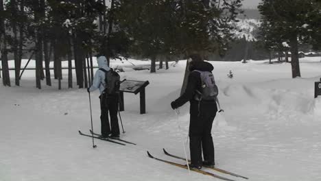 Die-Yellowstone-Lodge-Befindet-Sich-In-Der-Ferne-Dieses-Winters,-Der-Im-Yellowstone-Nationalpark-Aufgenommen-Wurde-3