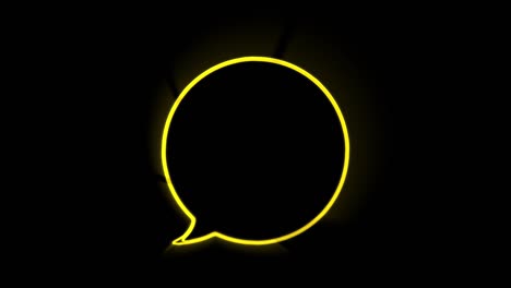 animated white outlined speech bubble, chat balloon icon. pictogram, comic book, anime. useful for web site, banner, greeting cards, apps and social media posts. chroma key, black screen background.