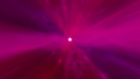 vuelo al espacio rojo rosa púrpura centro nube llamarada luz túnel de agujero de gusano a través del espacio-tiempo vórtice bucle de fondo. 4k 3d render ciencia ficción viaje interestelar a través de agujeros de gusano en el hiperespacio. nube abstracta interestelar
