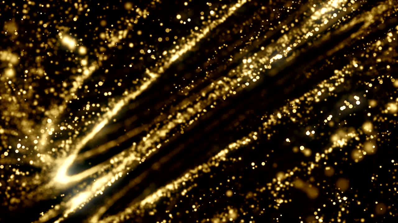 입자 금 반이는 보케상 먼지 추상적인 배경 루프