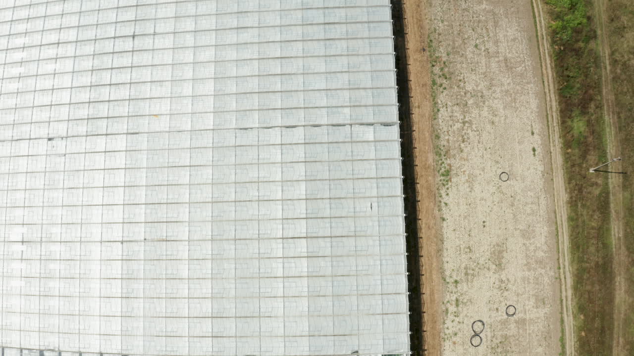 Aerial View of a Greenhouse