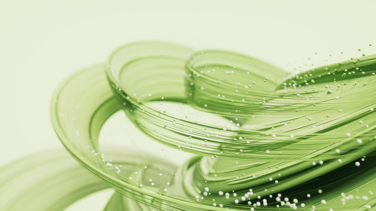 흐르는 곡선, 선, 배경, 3d 렌더링