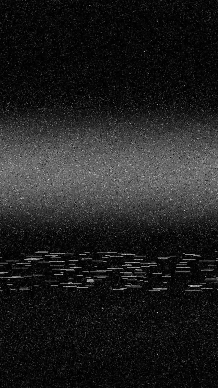 Vertical glitch noise and static that fades in and out, creating a pulsing or breathing effect for atmospheric horror or sci-fi projects