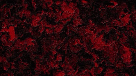 slowly moving dark black and red substance