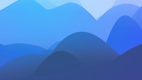 4k abstracto en bucle fondo fantástico con olas. gradiente azul líquido de pintura con brillo interno forma colinas o picos que cambian suavemente en el ciclo. hermosas transiciones de color.