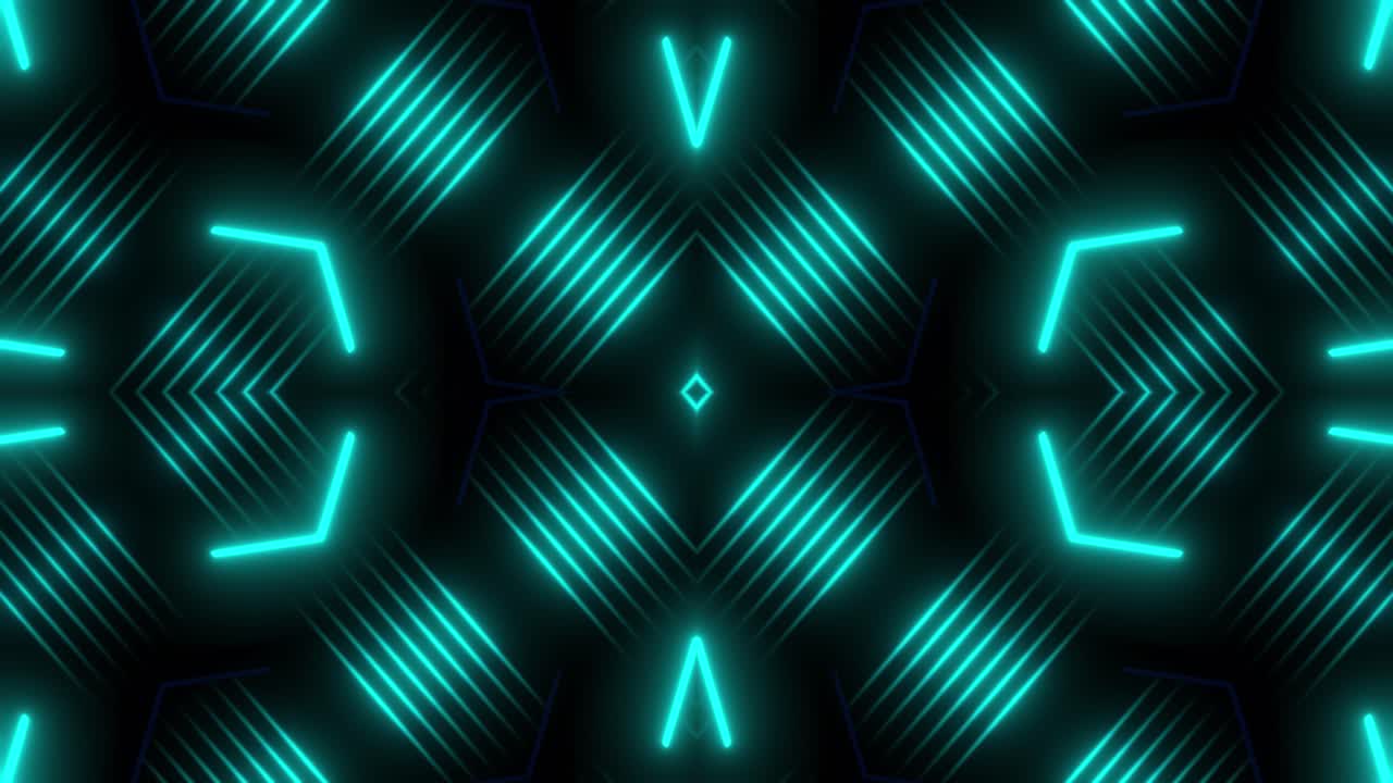 Neon Geometric Pattern