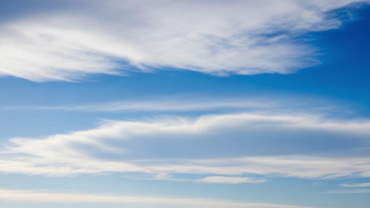 Blue Sky with Wispy Clouds