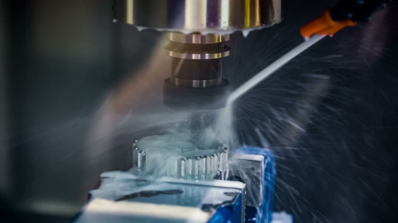 금속 가공 cnc 밀링 머신.