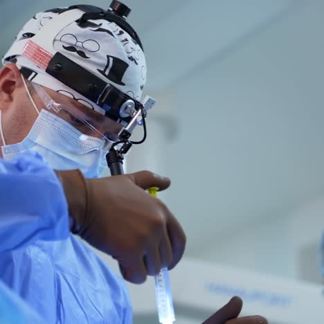 team surgeon at work in operating room. modern equipment in operating room