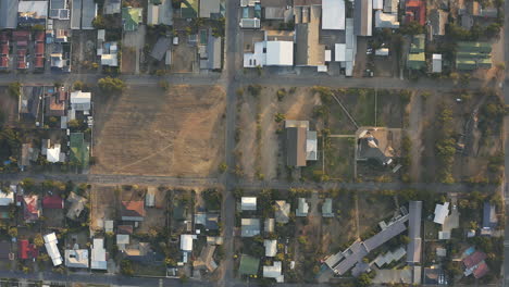 aerial view of a suburban residential area