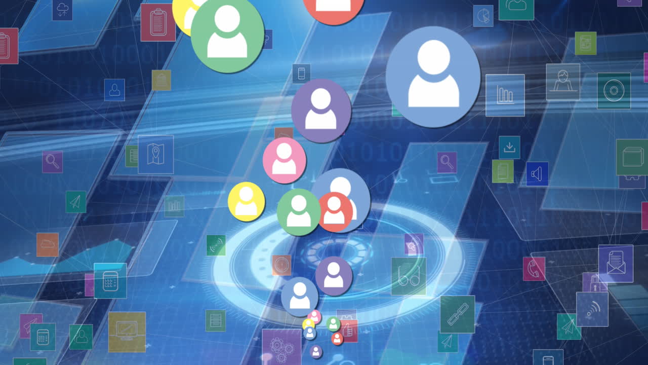 소셜 미디어 데이터 처리의 애니메이션 범위