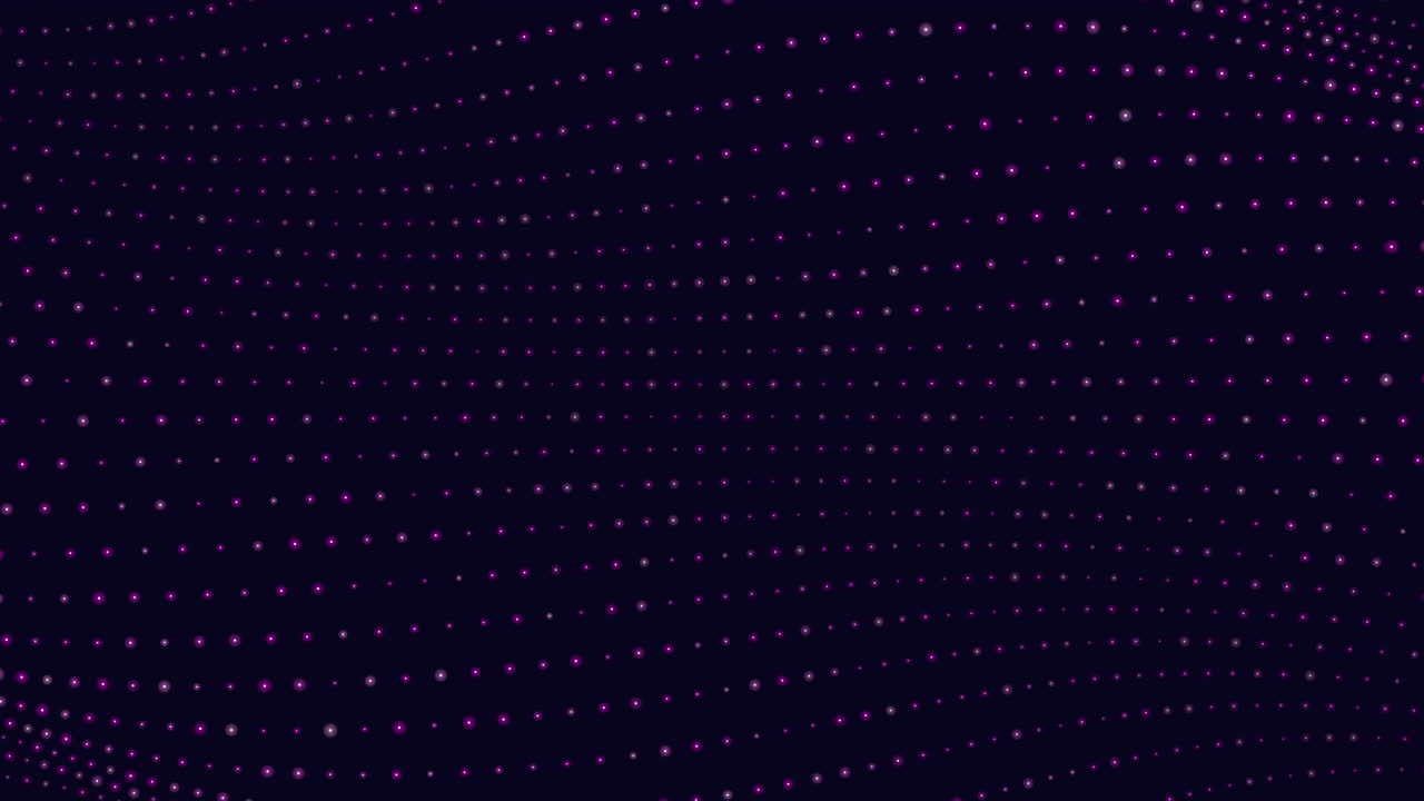 puntos brillantes en movimiento en el espacio oscuro