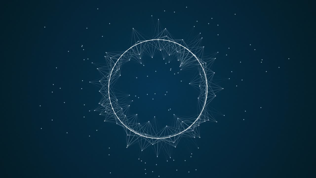 animación geométrica abstracta con efecto magnético