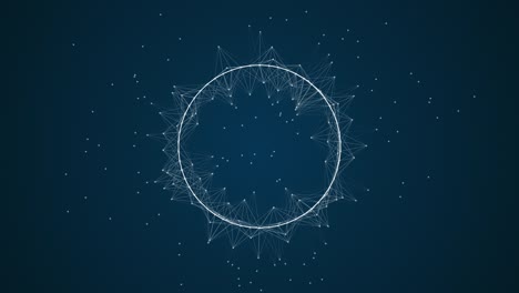 animación geométrica abstracta con efecto magnético