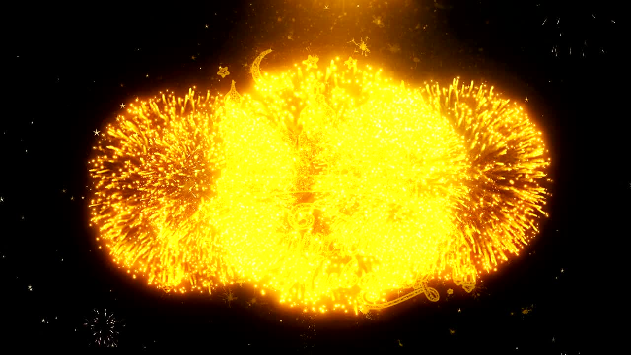 라마단 무바라크 문자 소원 불꽃놀이 전시 폭발 입자