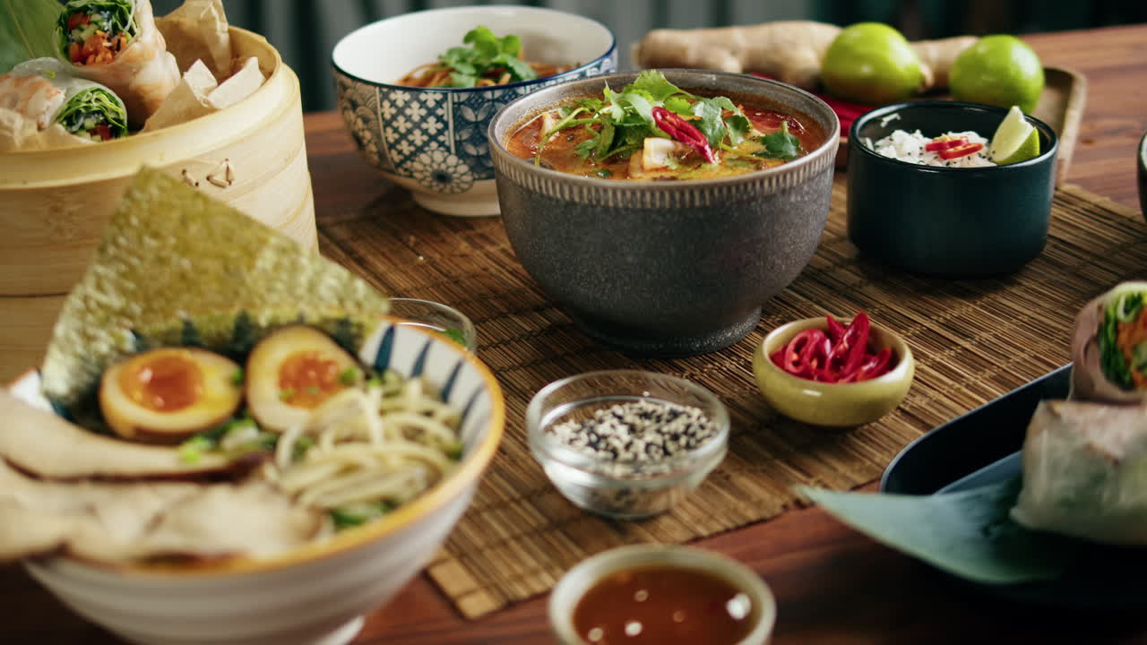 Assortment of Asian Dishes