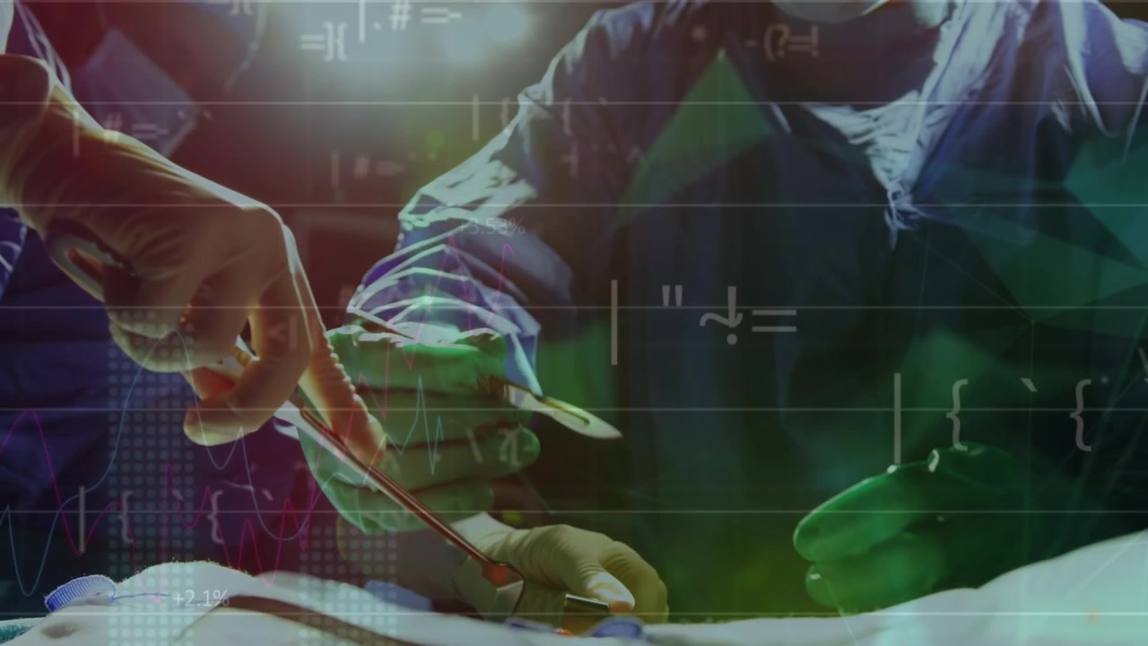 Animation of financial data processing over man african animation man using smartphone