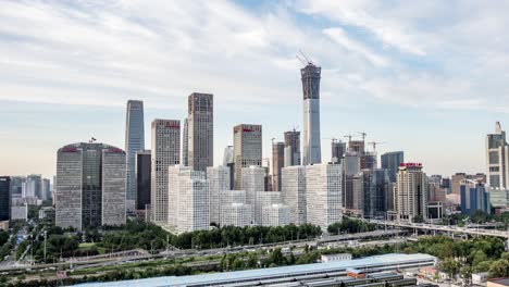 time lapse-beijing skyline