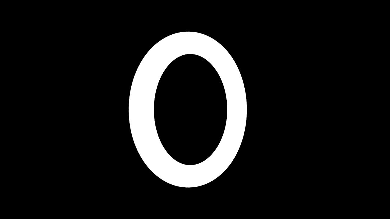 anillo blanco primitivo giratorio, objeto 3d abstracto sobre fondo negro