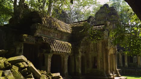 ta prohm temple ruins, siem reap, cambodia