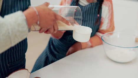 cocinar, ayudar y dar cinco con la madre