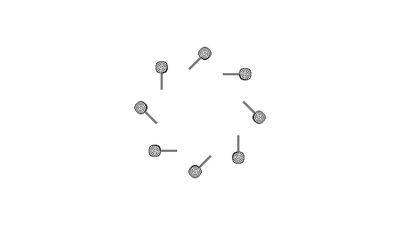 Pixel Art Lolipop Spinning Animated Overlay Transparent 30fps (6)