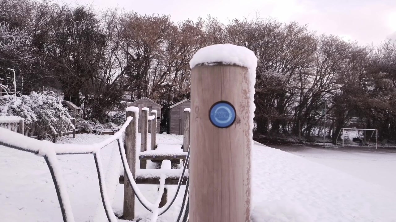 Giornata di neve nel mio paese.