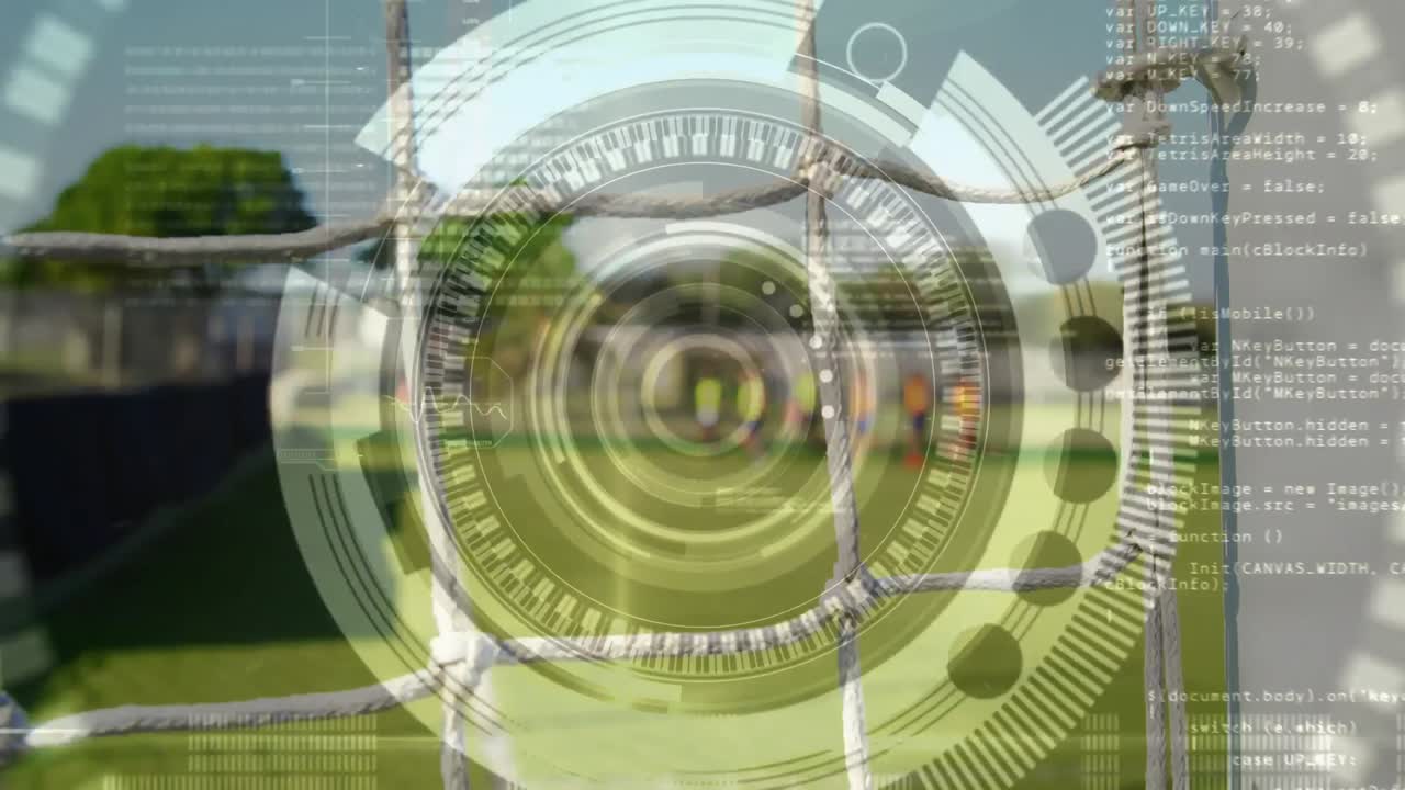 축구장과 함께 스캐닝 범위를 돌립니다.