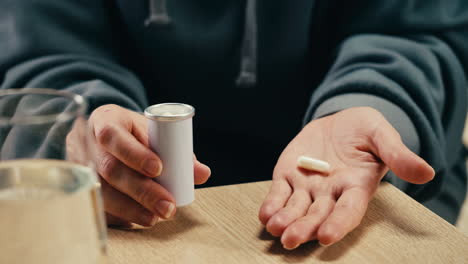 woman taking medication