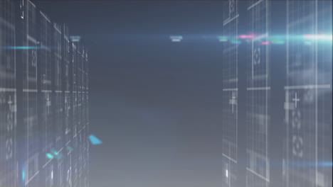 animation of shapes moving over black background