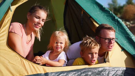 family camping trip