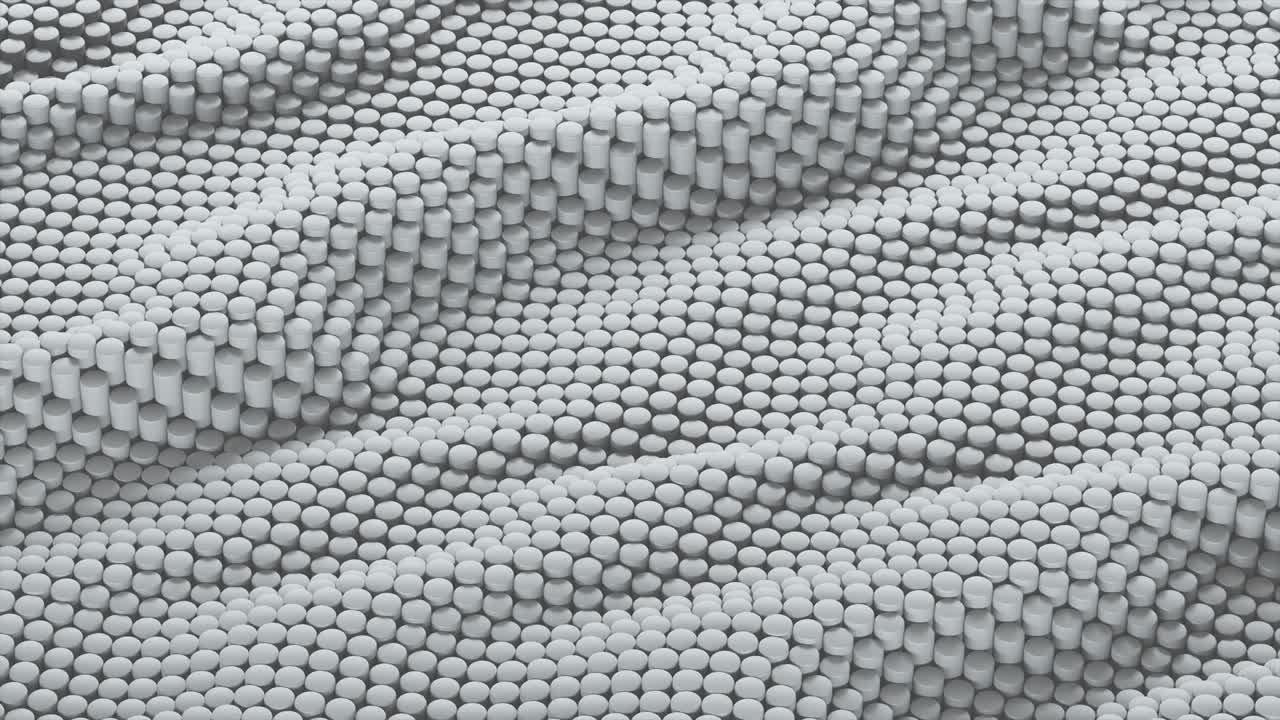 bucle de cilindro ondulado de colores