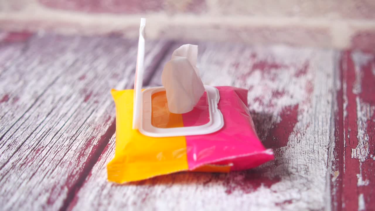 paquete de toallitas húmedas