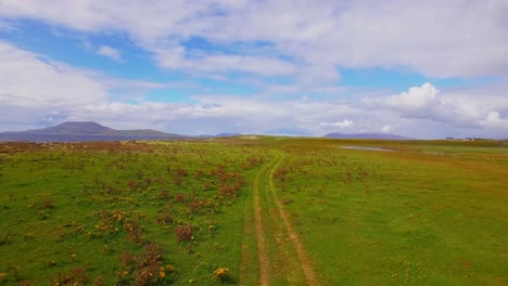 Empty-road-passing-through-countryside-4k