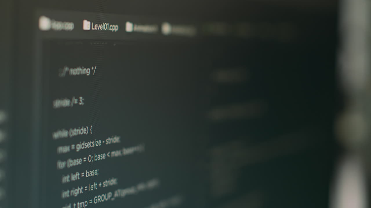 Computer monitor with developing programming and coding technology