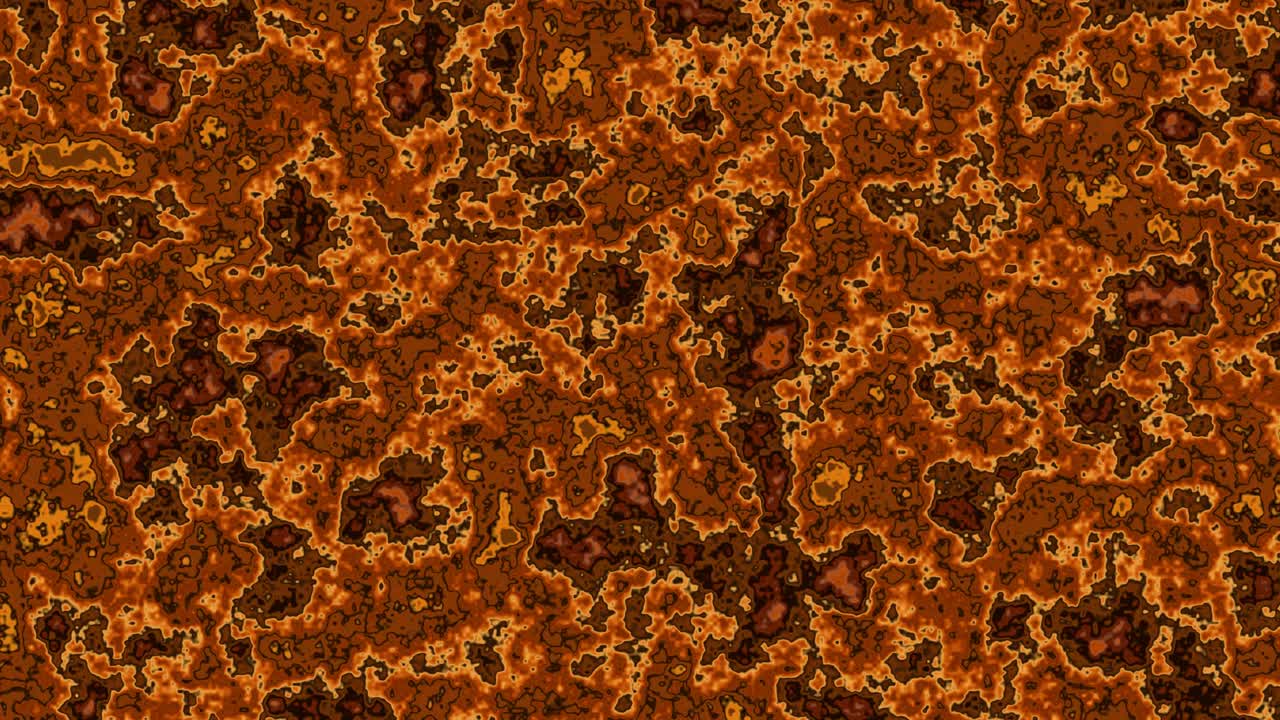 뜨거운 액체 어두운 금 표면은 느리게 아래로 이동 추상적인 움직임 벽돌