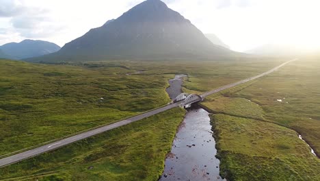 glencoe is a glen of volcanic origins in the highlands of scotland. the valley of glen coe was used as the location of several famous films