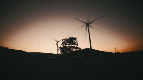 windmill turbines at the fields of spain, gran canaria