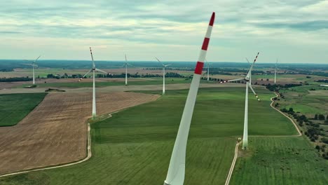 wind power station and the neighborhood around