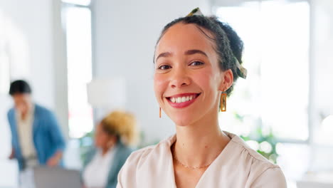 business woman face, smile